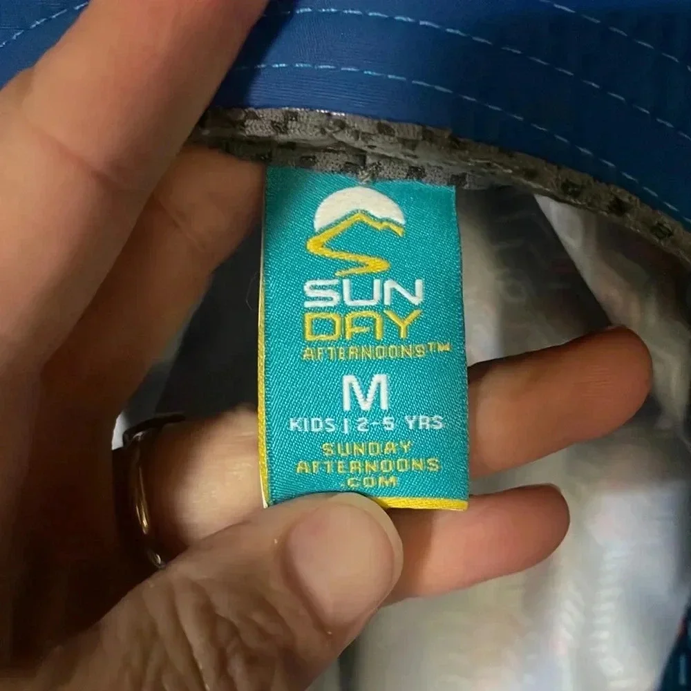 Sundry Blue & Red Sun Hat‎